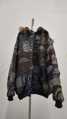 RARE Pelle Moda Italian Lamb Skin Hooded Jacket - Fur Trim